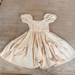 Alice and Ames Juliette Striped Puff Sleeve Dress